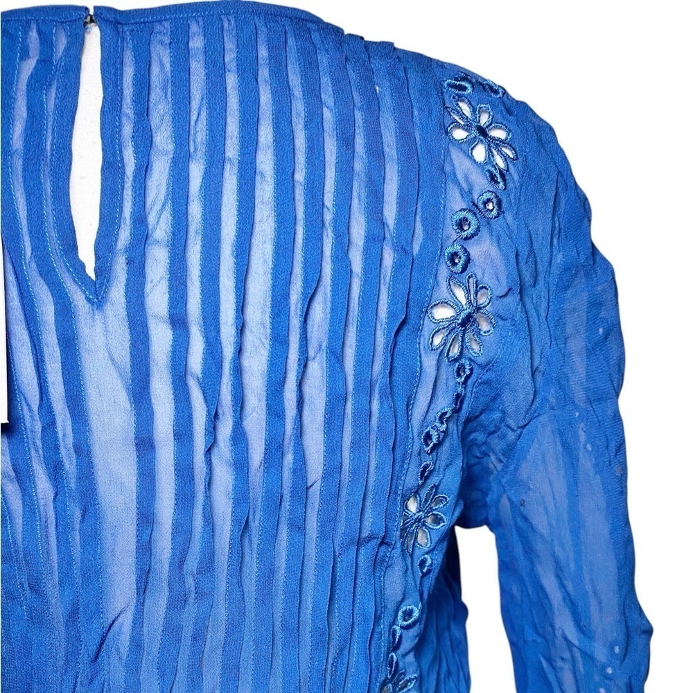 Karina Grimaldi Linda Embellished Mini Dress in Blue NWT - Picture 8 of 16